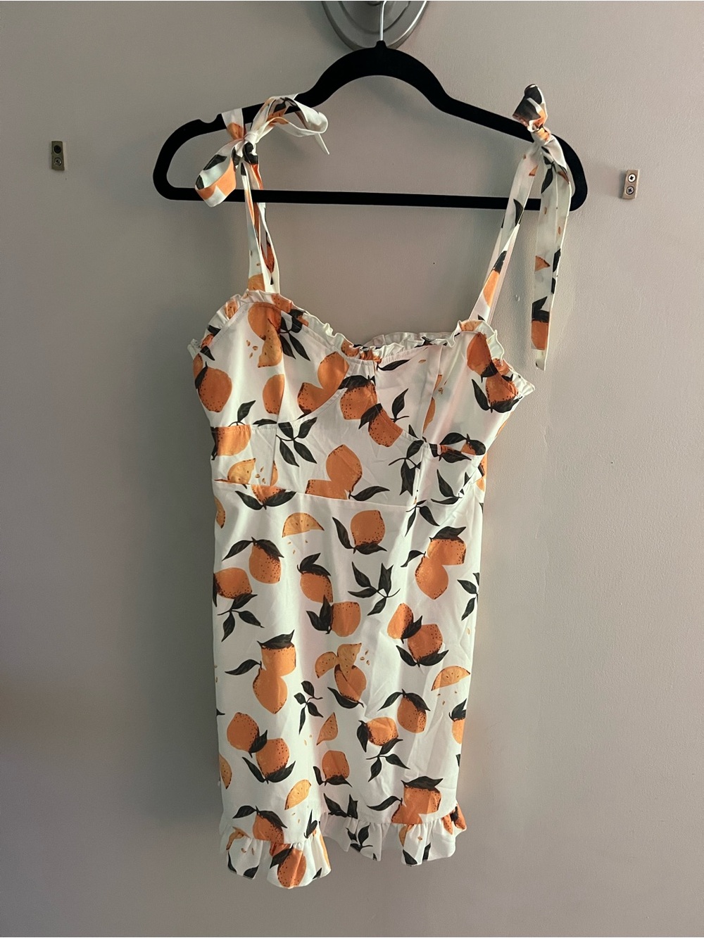 Cider Lemon Print Mini Dress
